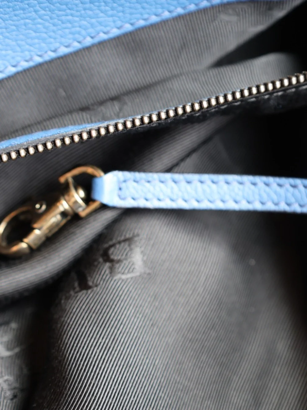 BURBERRY PRORSUM Blue Pebbled Leather EVERYDAY SATCHEL/Messenger Bag